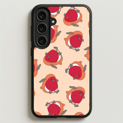 Christmas Robin Plush Pattern Phone Case for Galaxy S25FE