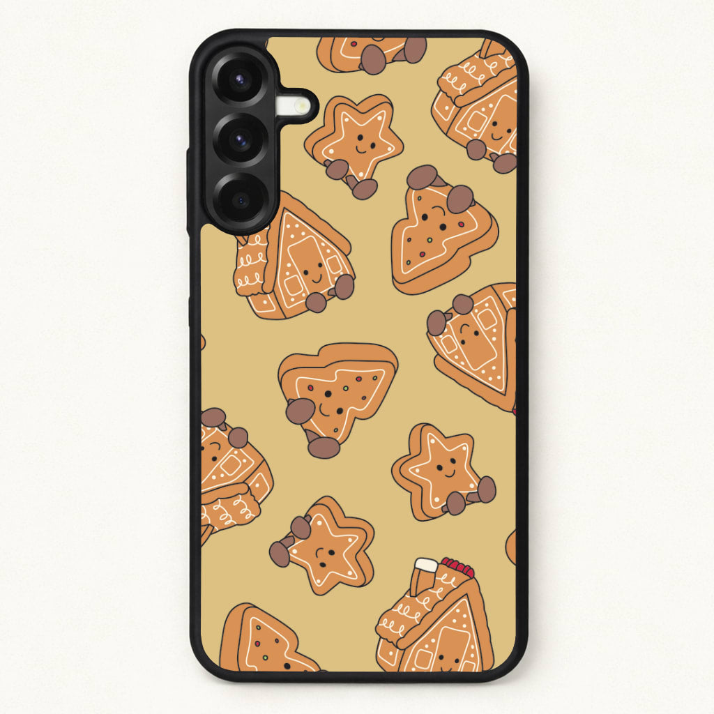 Gingerbread Plushies Pattern Phone Case for Galaxy A37