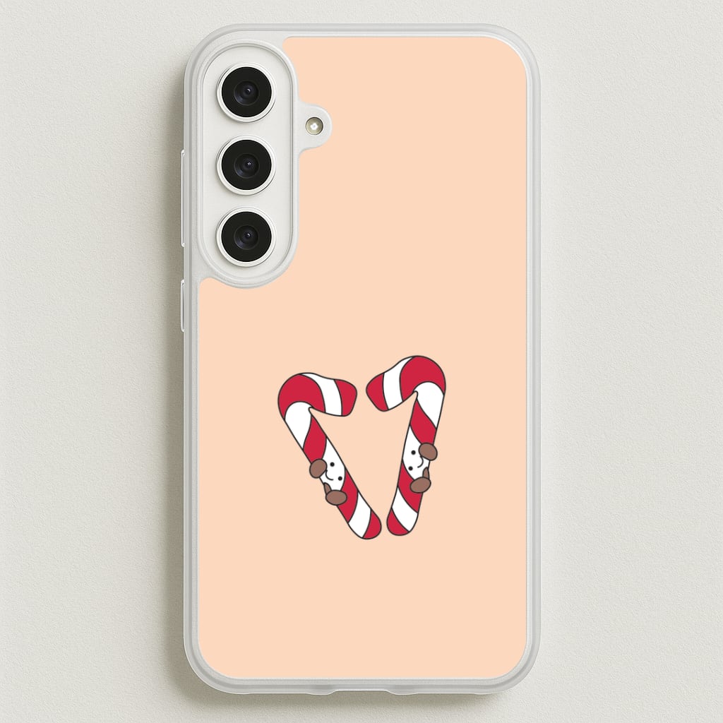 Christmas Candycane Plushies Phone Case for Galaxy S25FE