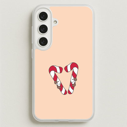 Christmas Candycane Plushies Phone Case for Galaxy S25FE