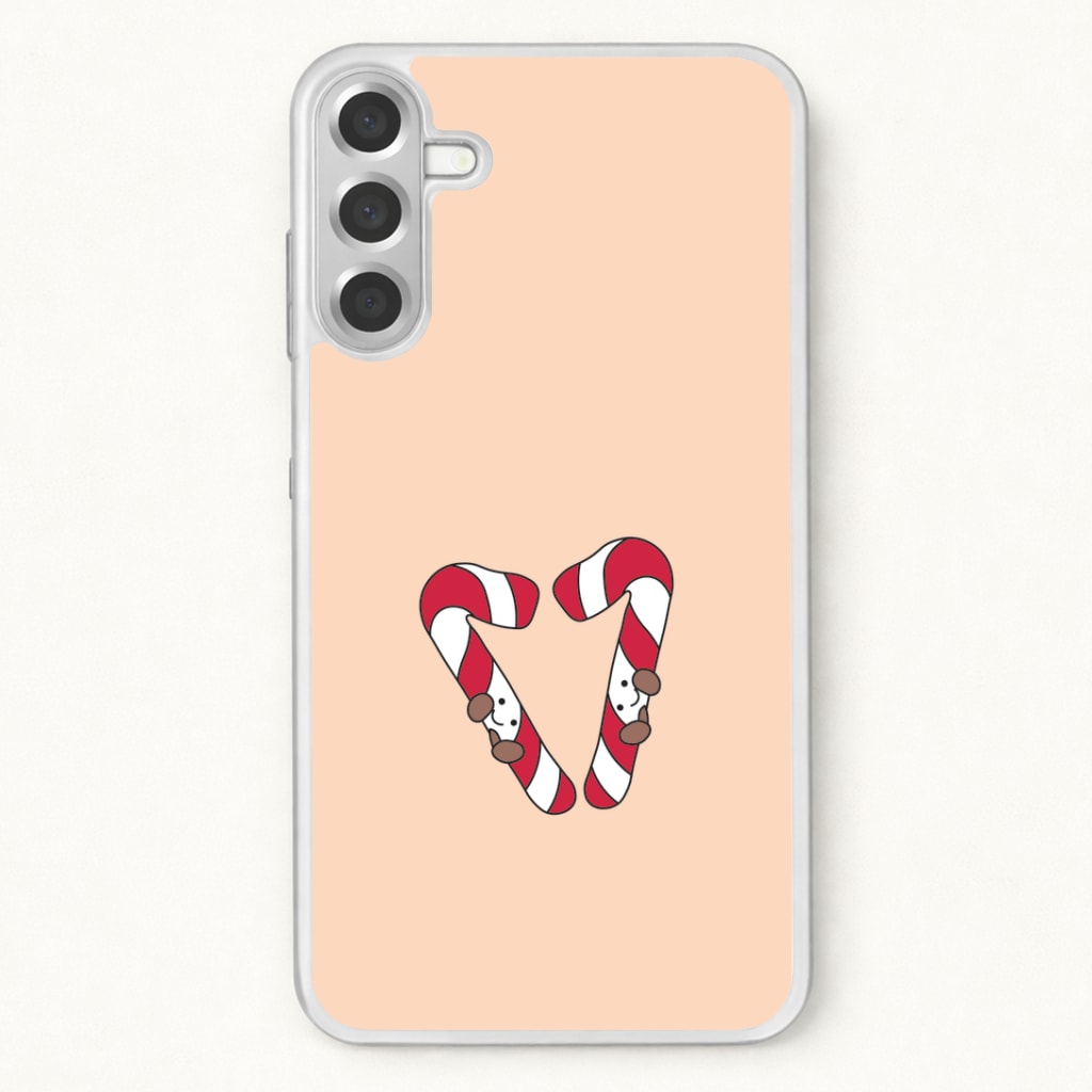 Christmas Candycane Plushies Phone Case for Galaxy A57