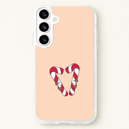 Christmas Candycane Plushies Phone Case for Galaxy S26