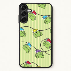 Christmas Frog Plush Fairylights Pattern Phone Case for Galaxy A37