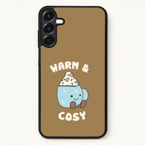 Hot Cocoa Plush Quote Phone Case for Galaxy A37