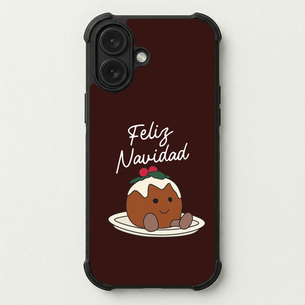Christmas Pudding Plush Phone Case — Bumper case