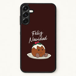 Christmas Pudding Plush Phone Case for Galaxy A37