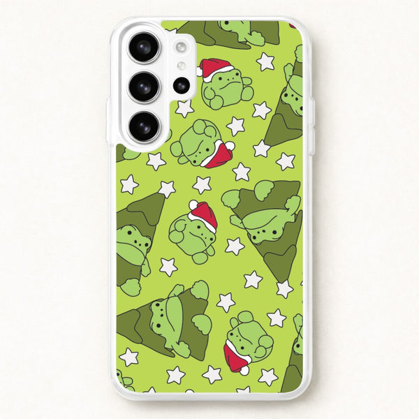 Christmas Frogs And Stars Plush Pattern Phone Case for Galaxy S26 Ultra