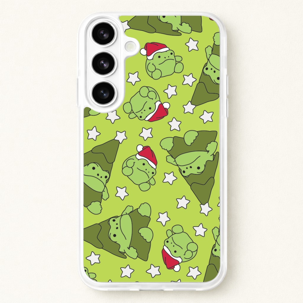 Christmas Frogs And Stars Plush Pattern Phone Case for Galaxy S26 Plus