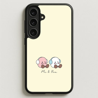 Cute Christmas Marshmellow Plushies Phone Case for Galaxy S25FE