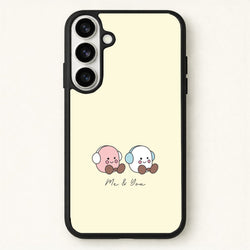 Cute Christmas Marshmellow Plushies Phone Case for Galaxy S26 Plus