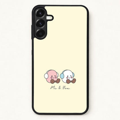 Cute Christmas Marshmellow Plushies Phone Case for Galaxy A57