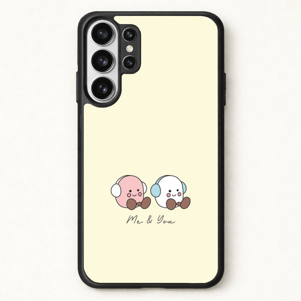 Cute Christmas Marshmellow Plushies Phone Case for Galaxy S26 Ultra