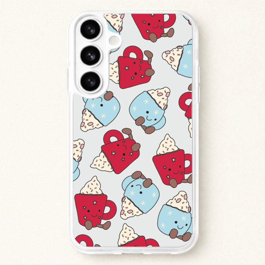 Christmas Drinks Plushies Pattern Phone Case for Galaxy S26 Plus