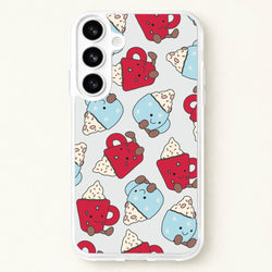 Christmas Drinks Plushies Pattern Phone Case for Galaxy S26