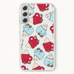 Christmas Drinks Plushies Pattern Phone Case for Galaxy A17