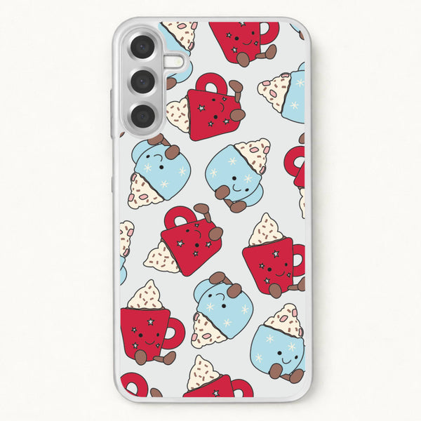Christmas Drinks Plushies Pattern Phone Case for Galaxy A57