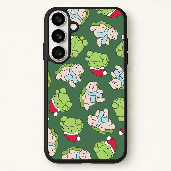 Grumpy Christmas Plushies Pattern Phone Case for Galaxy S26