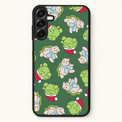 Grumpy Christmas Plushies Pattern Phone Case for Galaxy A17