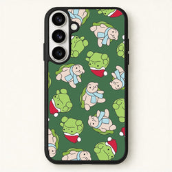 Grumpy Christmas Plushies Pattern Phone Case for Galaxy S26 Plus