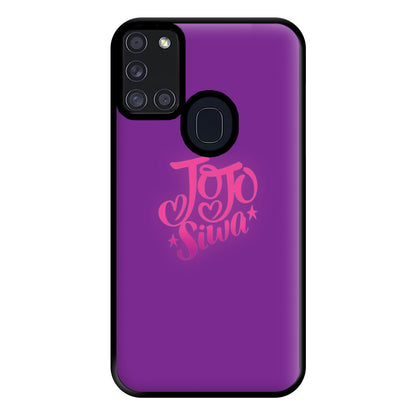 JoJo Siwa Love Heart Phone Case for Galaxy A21s