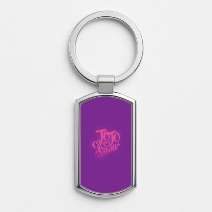 JoJo Siwa Love Heart Silver Keyring