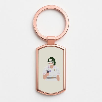 Nurse Joker Rose Gold Keyring