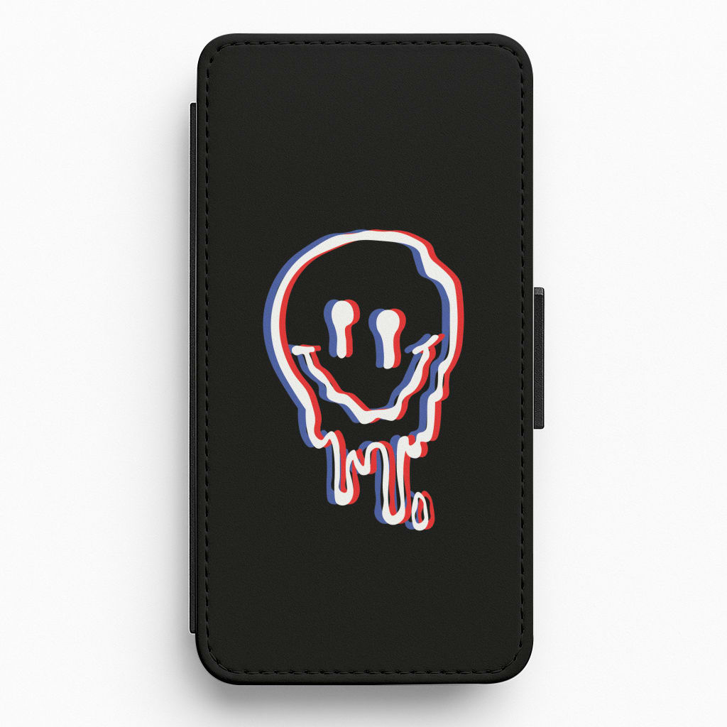 Red Smiley - Juice Flip / Wallet Phone Case
