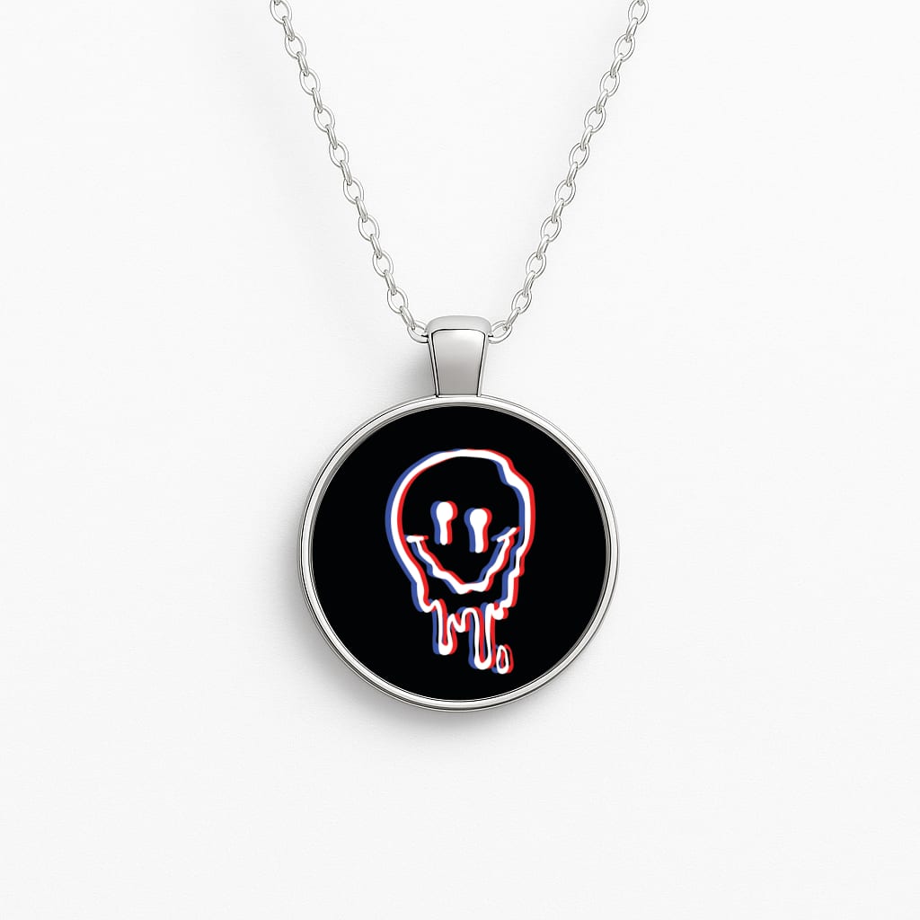 Red Smiley - Juice Circle Necklace