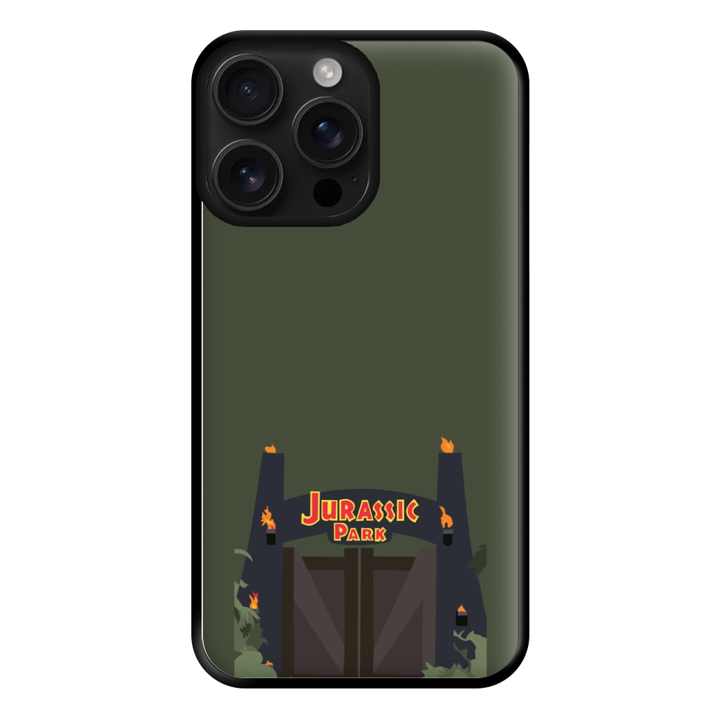 The gate - Dinosaur Park Phone Case for iPhone 16 Pro Max