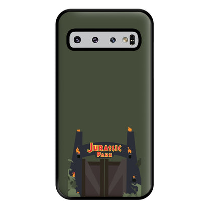 The gate - Dinosaur Park Phone Case for Galaxy S10 Plus