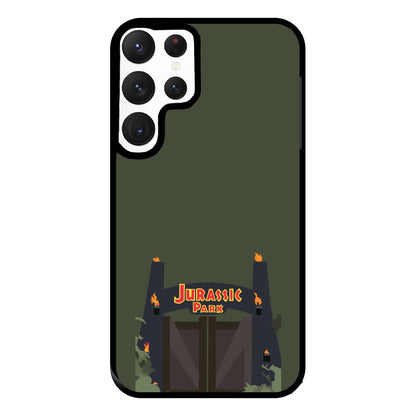 The gate - Dinosaur Park Phone Case for Galaxy S22 Ultra