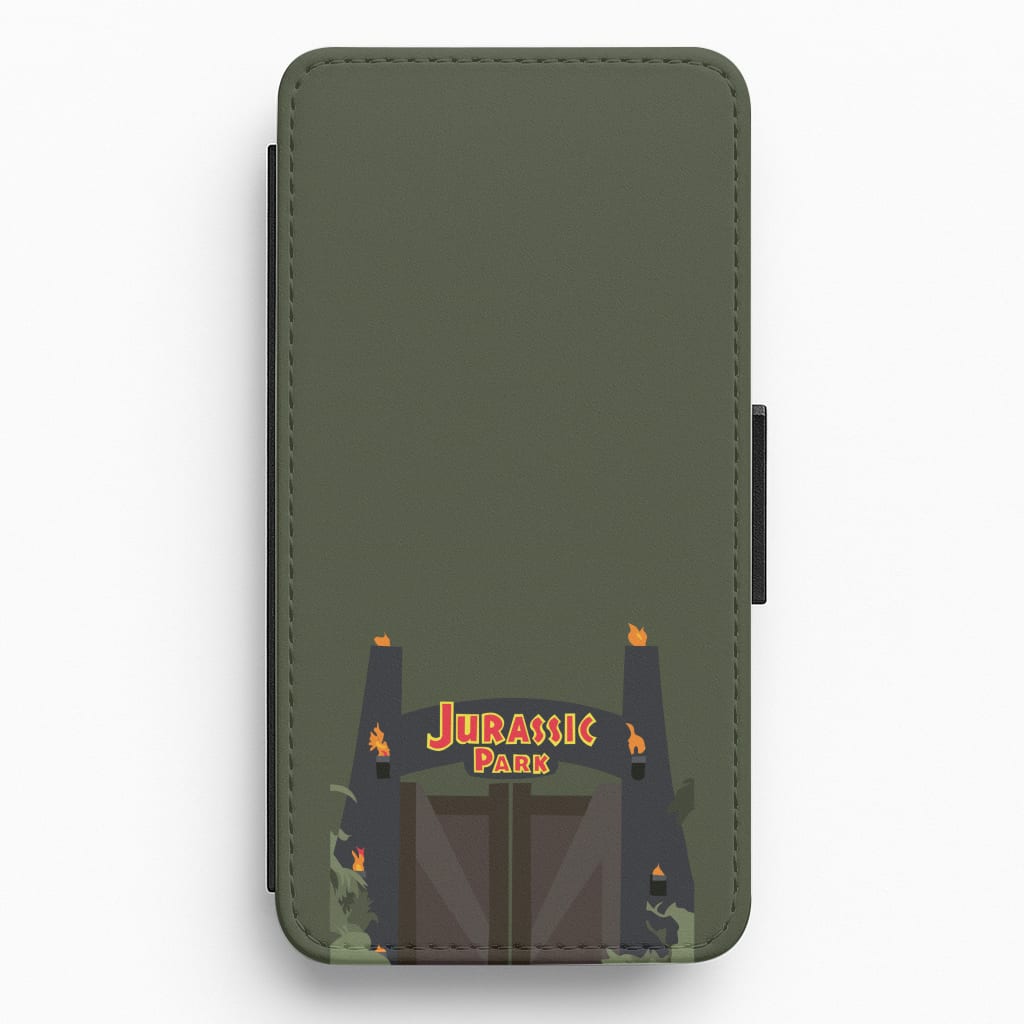 The gate - Dinosaur Park Flip / Wallet Phone Case