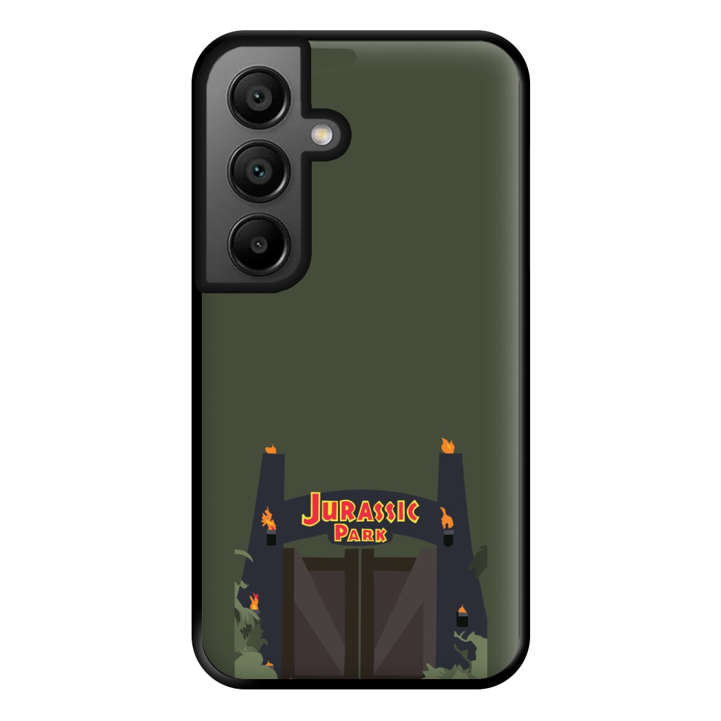 The gate - Dinosaur Park Phone Case for Google Pixel 8