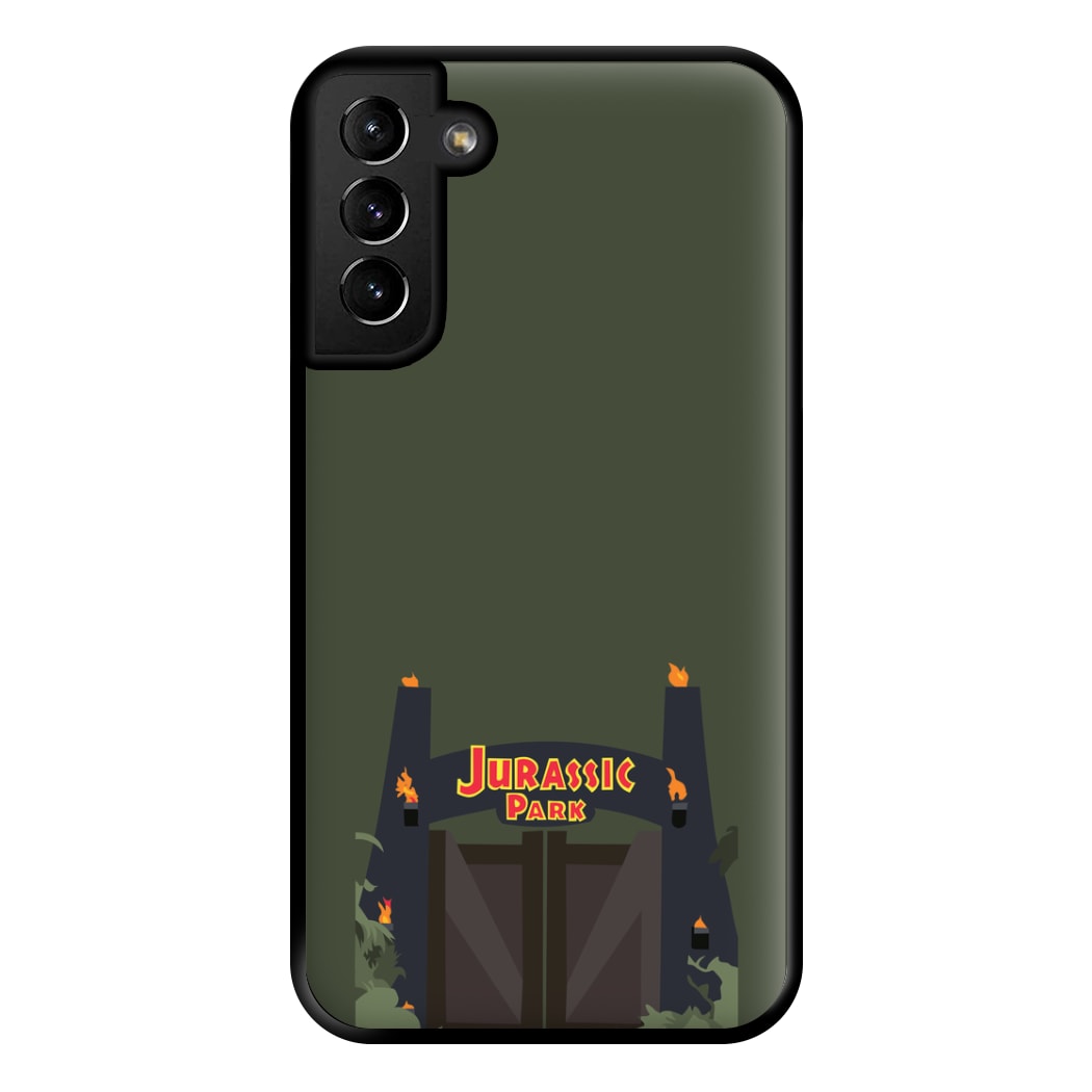 The gate - Dinosaur Park Phone Case for Galaxy S21 Plus