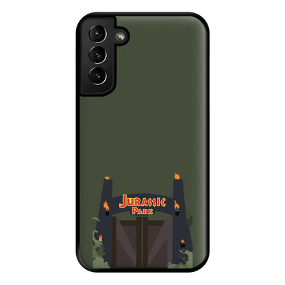 The gate - Dinosaur Park Phone Case for Galaxy S21 Plus