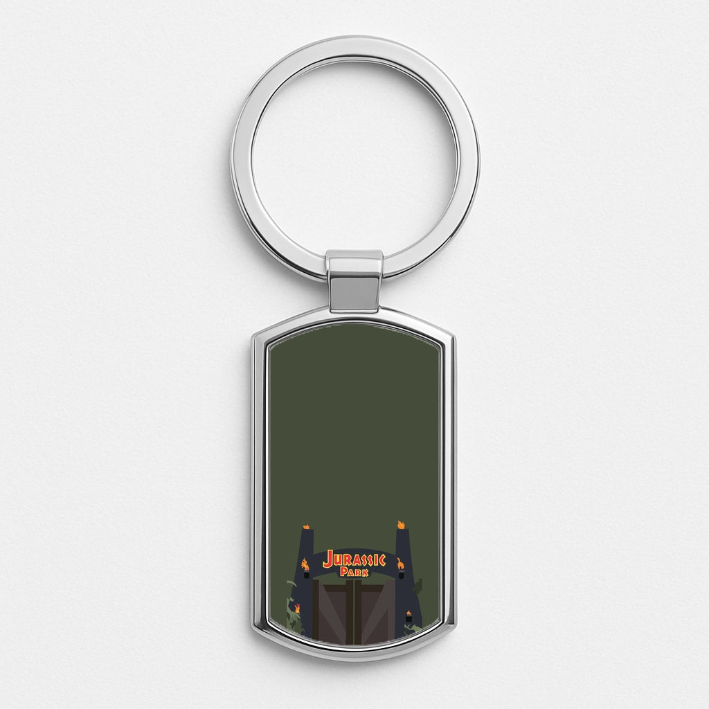 The gate - Dinosaur Park Luxury Keyring