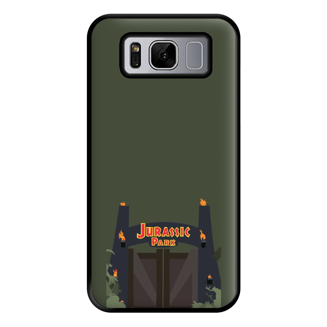 The gate - Dinosaur Park Phone Case for Galaxy S8 Plus