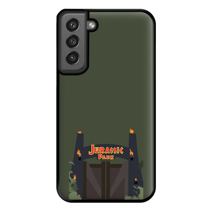 The gate - Dinosaur Park Phone Case for Galaxy S21FE