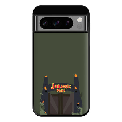 The gate - Dinosaur Park Phone Case for Google Pixel 8 Pro