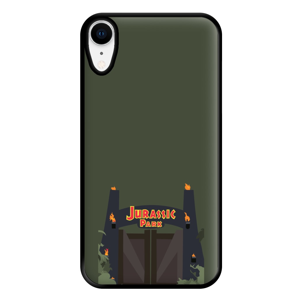 The gate - Dinosaur Park Phone Case for iPhone XR