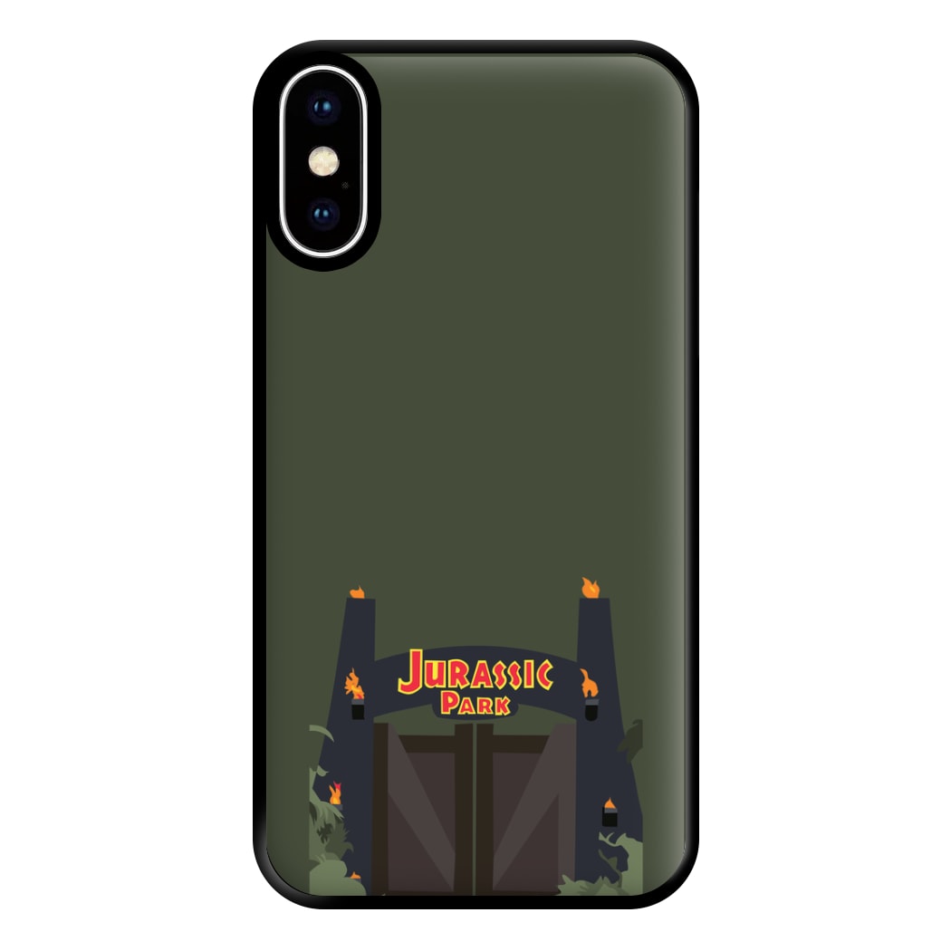 The gate - Dinosaur Park Phone Case for iPhone XS Max