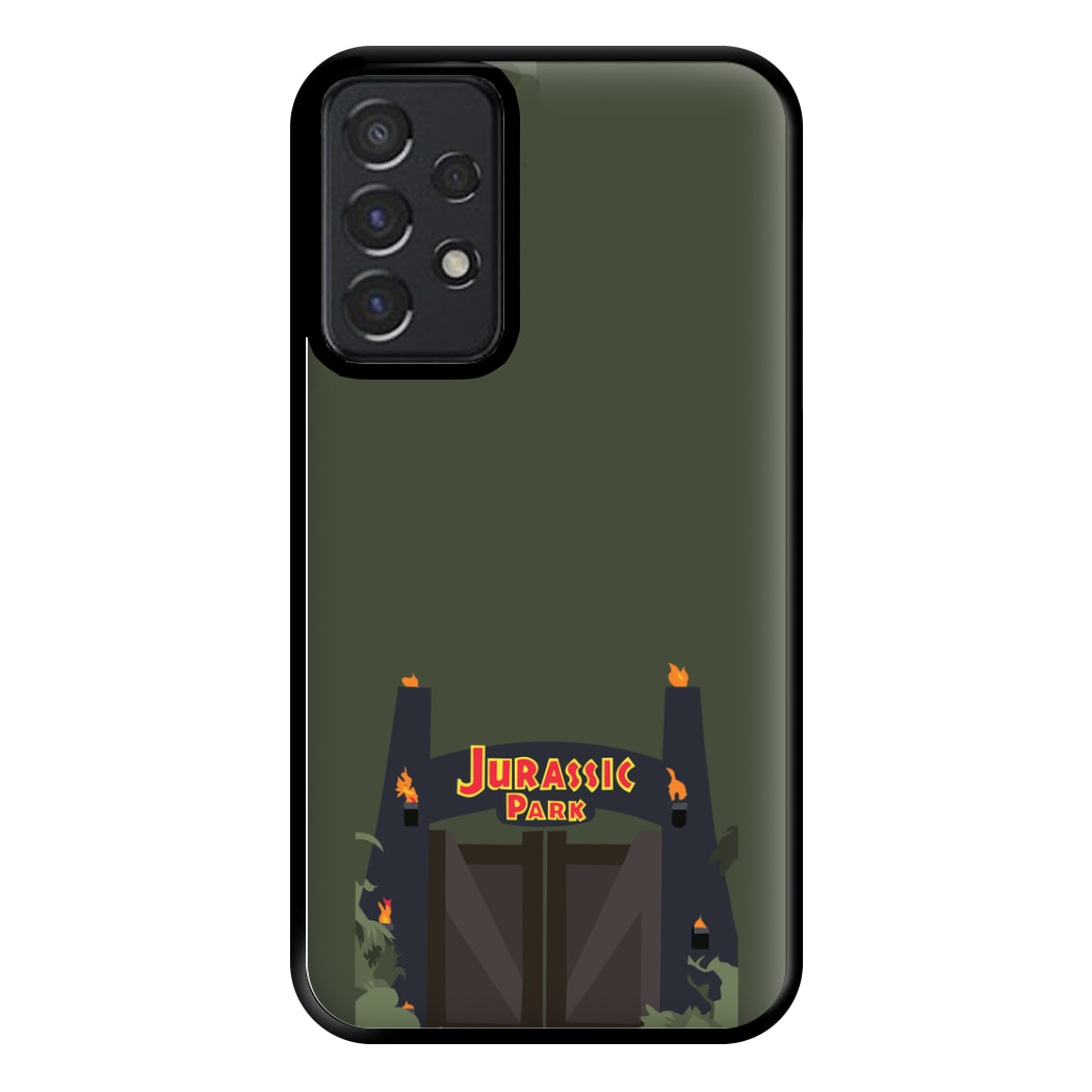 The gate - Dinosaur Park Phone Case for Galaxy A52 / A52s