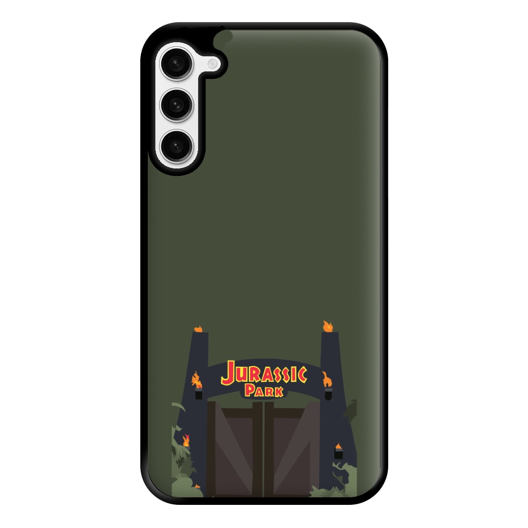 The gate - Dinosaur Park Phone Case for Galaxy S23 Plus