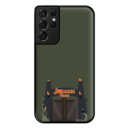 The gate - Dinosaur Park Phone Case for Galaxy S21 Ultra