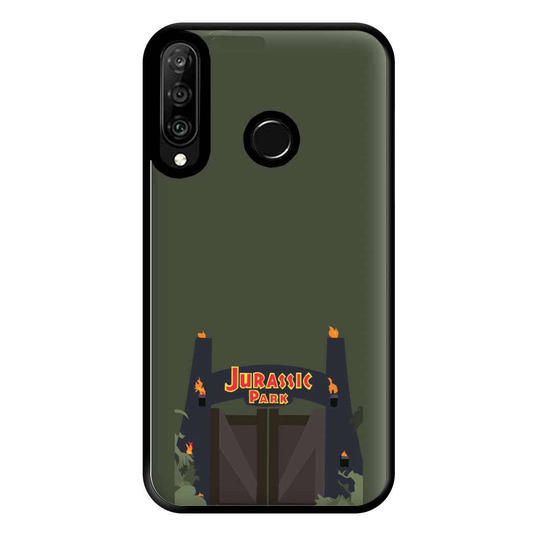 The gate - Dinosaur Park Phone Case for Huawei P30 Lite