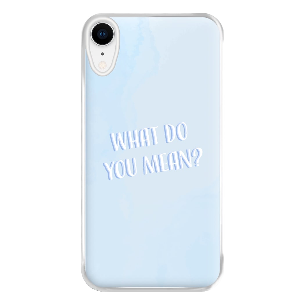 What Do You Mean - Justin Phone Case for iPhone XR