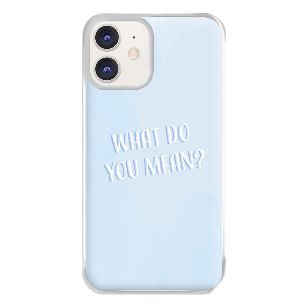 What Do You Mean - Justin Phone Case for iPhone 12 / 12 Pro