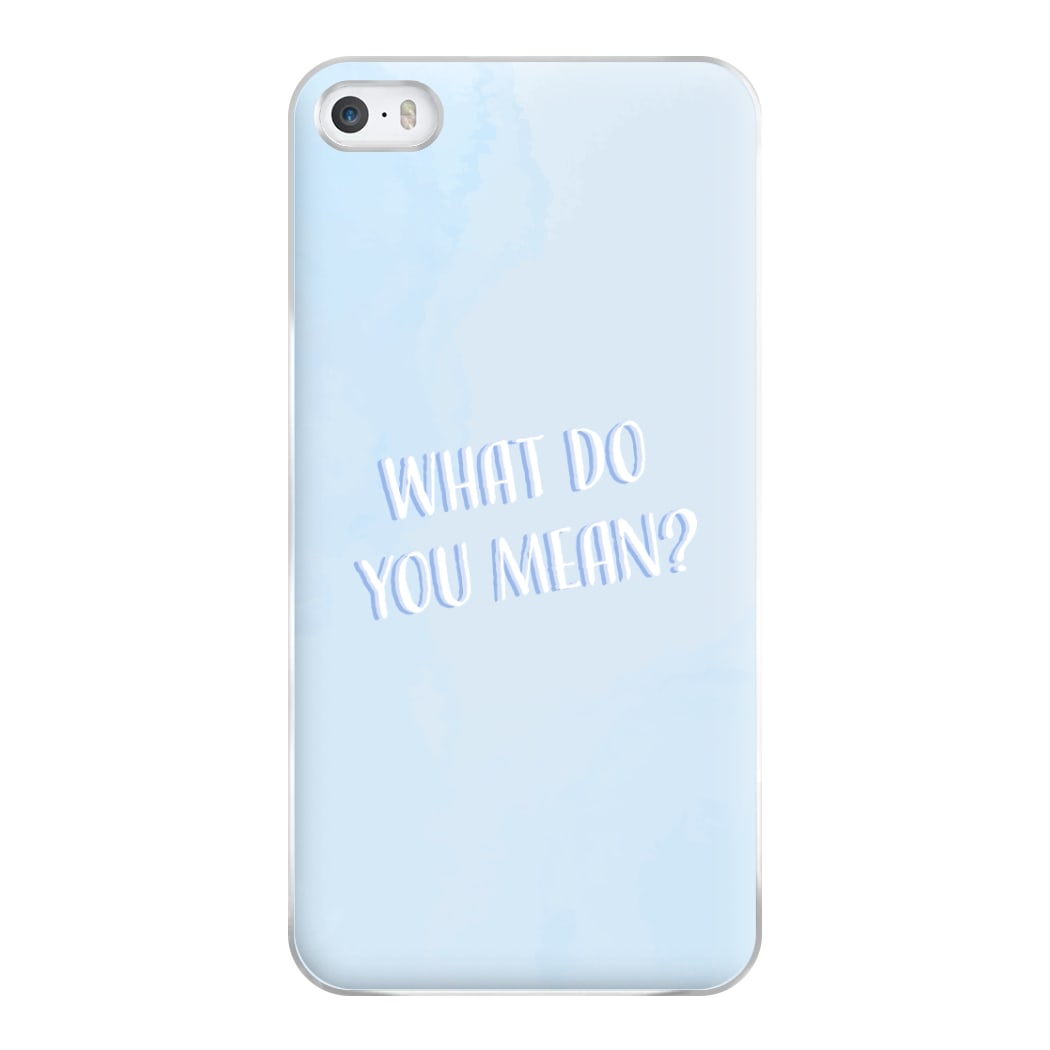 What Do You Mean - Justin Phone Case for iPhone 5 / 5s / SE 2016