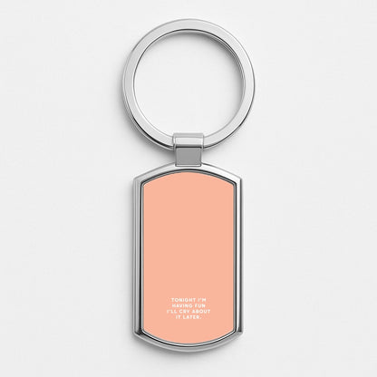 Having Fun - Katy Perry Silver Keyring