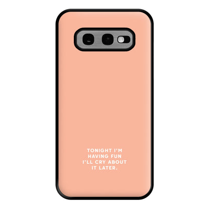 Having Fun - Katy Perry Phone Case for Galaxy S10e